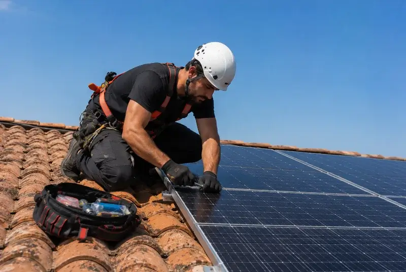 Maintenance et monitoring de panneaux solaires à Caudry