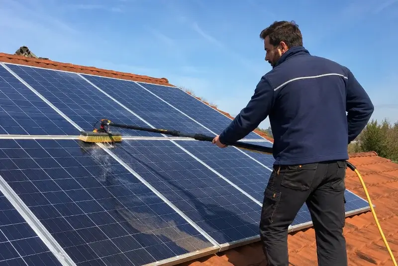 Nettoyage et entretien de panneaux solaires à Caudry
